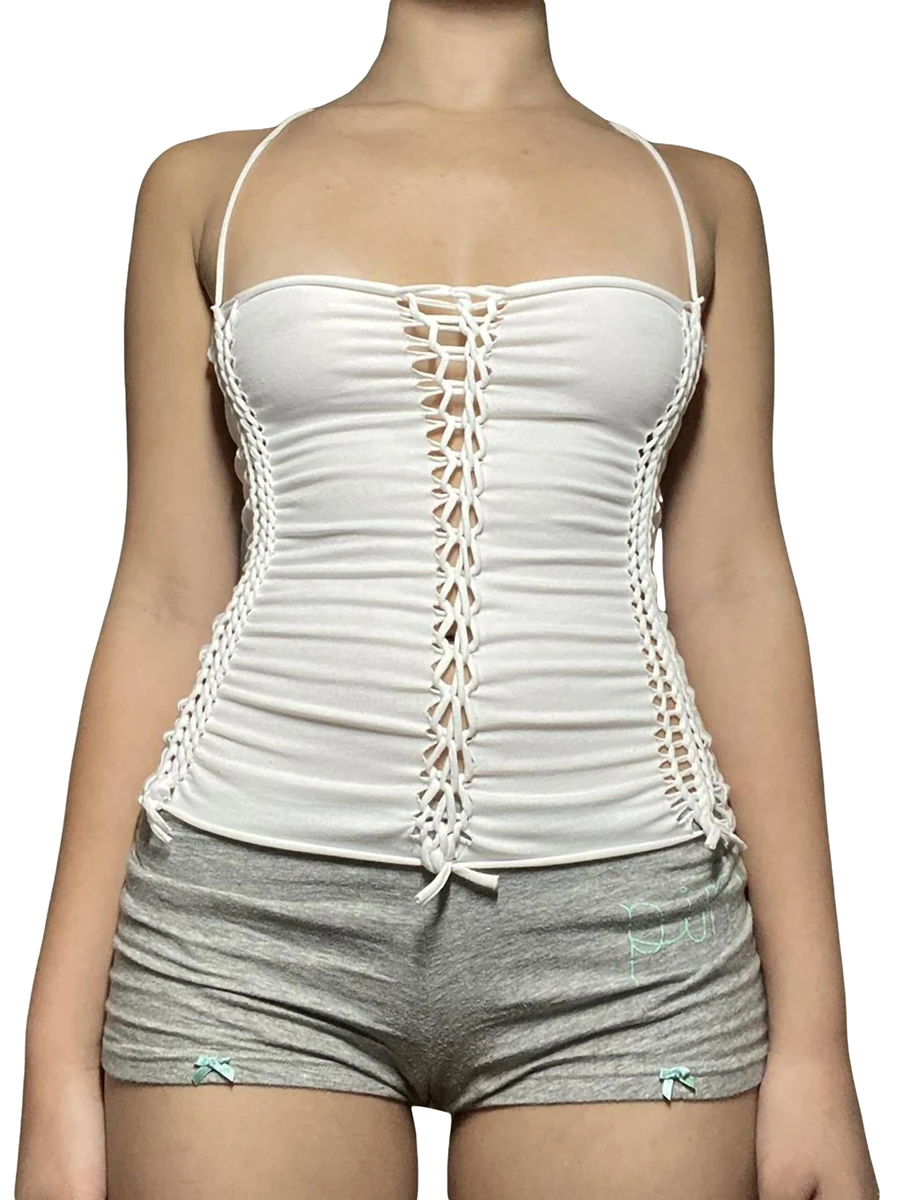 

Винтажный корсет на шнуровке, топ с квадратным вырезом и сказочная кофта, дизайн для женщин, летний выходной образ