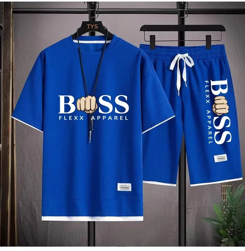 BSS FLEXX APPAREL Мужской комплект из двух предметов льняная ткань повседневная