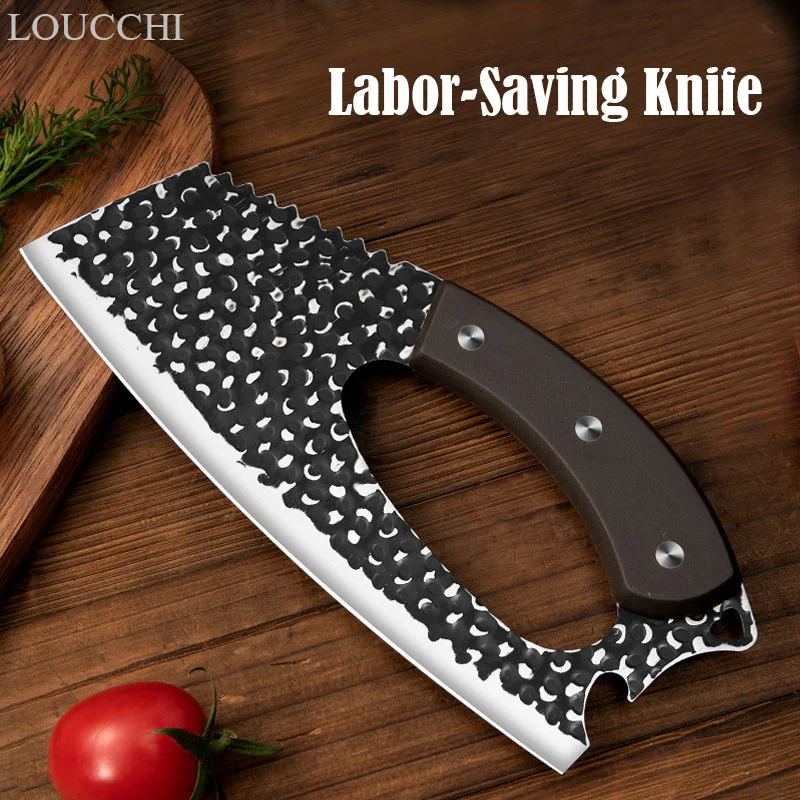 

Kitchen Knife Ergonomic High Carbon Steel Slicing Knives Fruit Vegetable Meat Cutter Household Cook Knife Multiuse Cleaver Knife