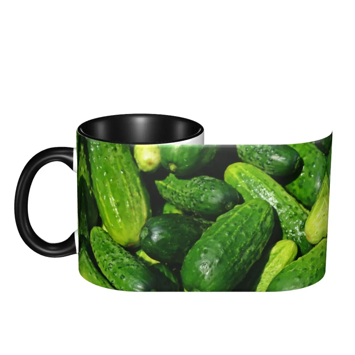 

Cucumbers Cute Cups Mugs Print Mugs Food Party Funny Novelty tea cups