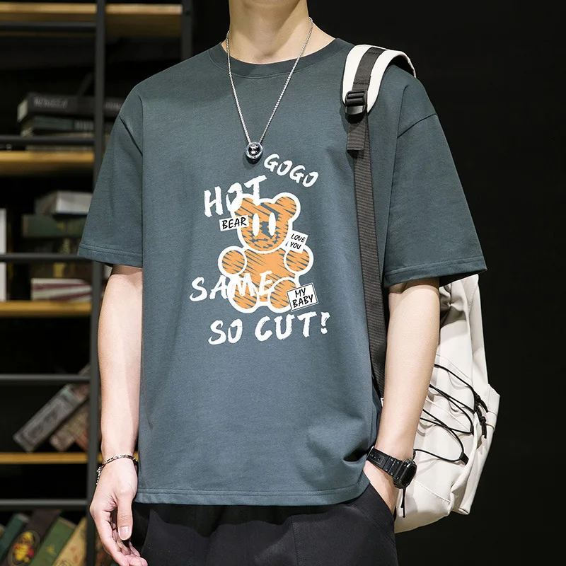 

Men's Summer Vintage Luxury Y2k Funny Tops Pure Cotton Soft Clothes Harajuku Comfortable Oversized Social Short Sleeve T-shirts