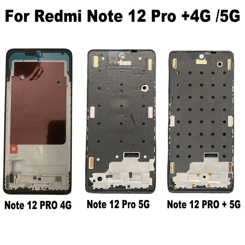 Оригинал для Xiaomi Redmi Note 12 Pro PLUS 4G телефон ЖК-дисплей передняя рамка корпус средняя