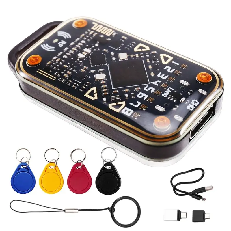 Фото Эмулятор RFID-чипов A25P Chameleon V3.0 + 4 брелока XUID, 125 кГц, 13,56 МГц, дубликатор ID/IC смарт-карт, копировщик меток №1