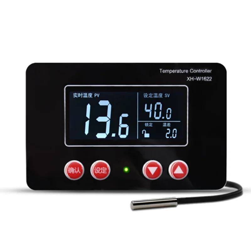 

XH-W1622 LCD Digital Thermostat LCD Display Incubation Thermostat Heating Controller
