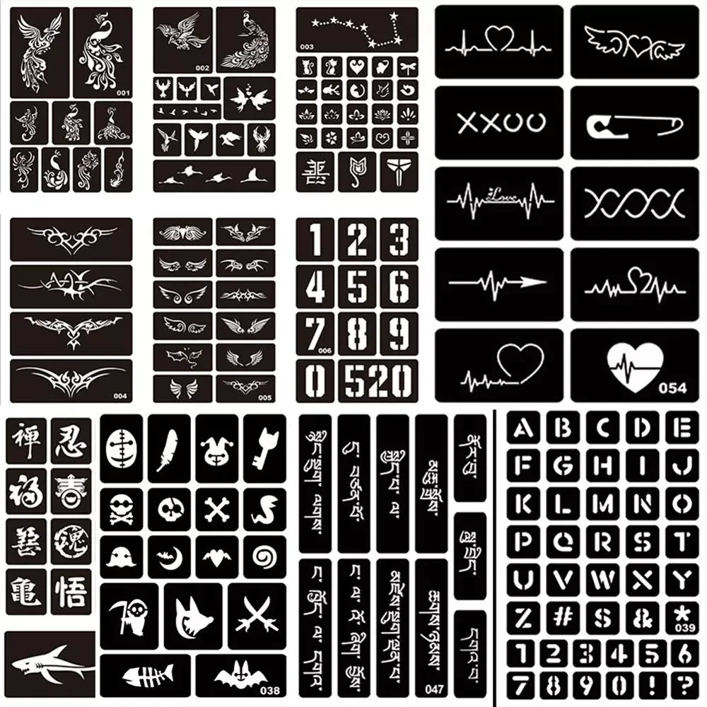 

New in Airbrush женский шаблон для рисования девушки милые животные в форме сердца хна Временный #275072 Бесплатная доставка