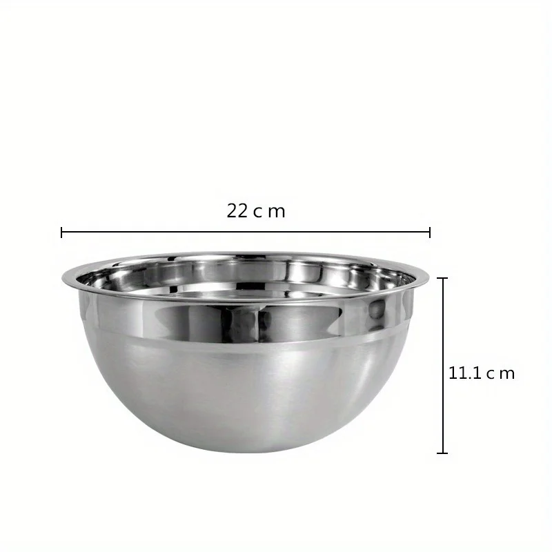 Миска Для Смешивания Из Нержавеющей Стали Салата Фруктов Овощей Яйца Контейнер