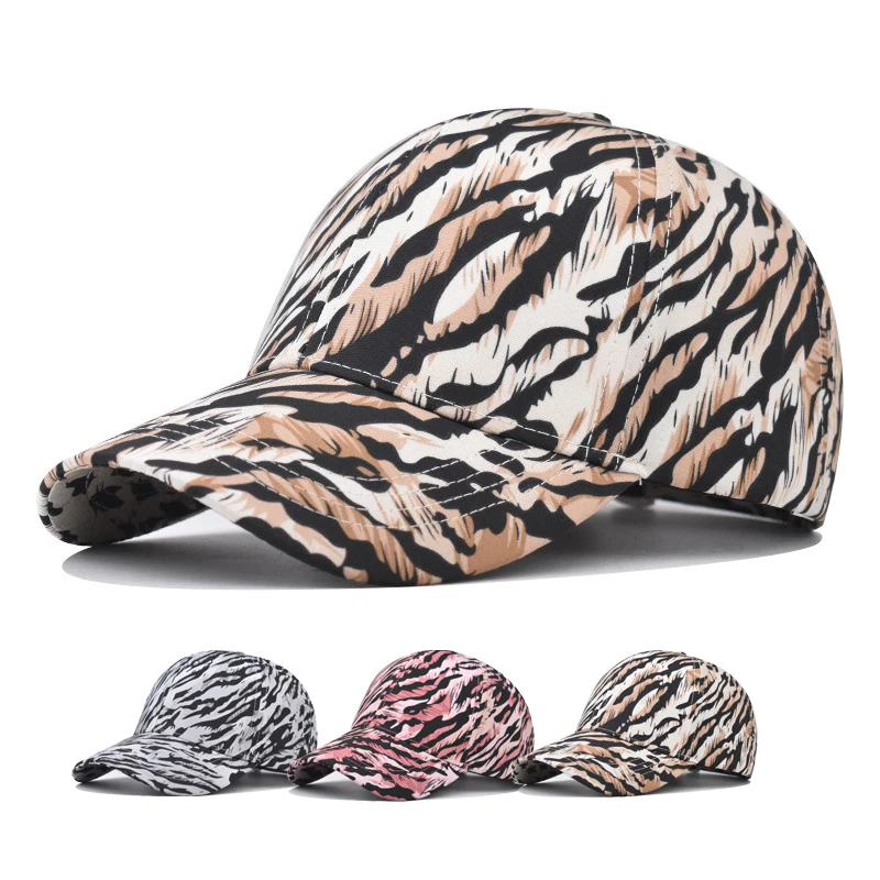 

Baseball Cap Snapback Hat Tiger stripes pattern Sun hat Outdoor Spring Autumn baseball cap Hip Hop Fitted Cap