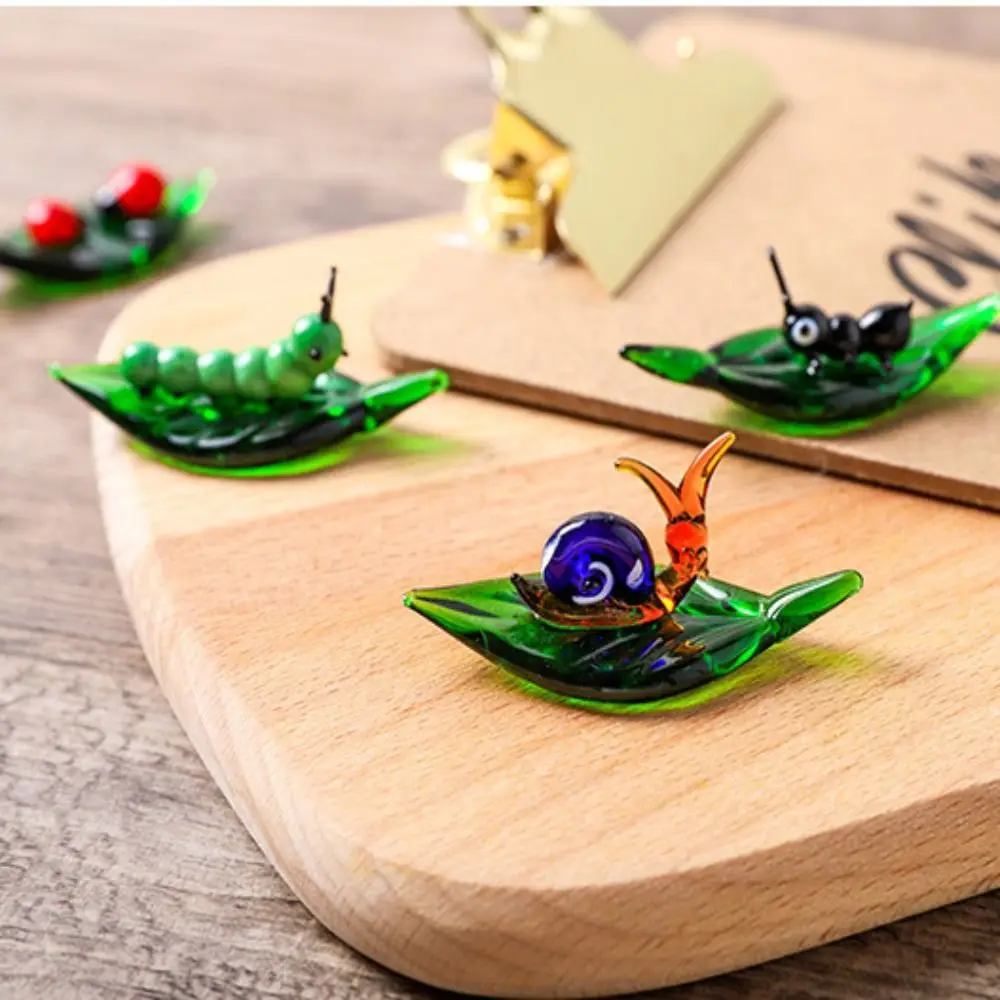 

small insect tabletop glass living room decoration seven-star ladybug ant butterfly snail caterpillar decoration decoration
