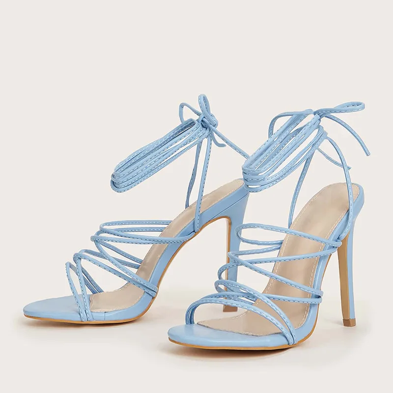 

Luxury Sandals Woman Summer 2022 Thick Sole Women Shoes High Heels Straps Fashion Shoe Platform Women's