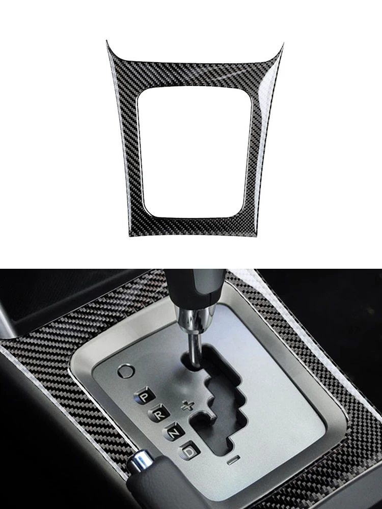 

Для Subaru Forester 2009 2010 2012 2013, наклейки на панель переключения передач из углеродного волокна, рамка, отделка салона автомобиля, декоративные аксессуары