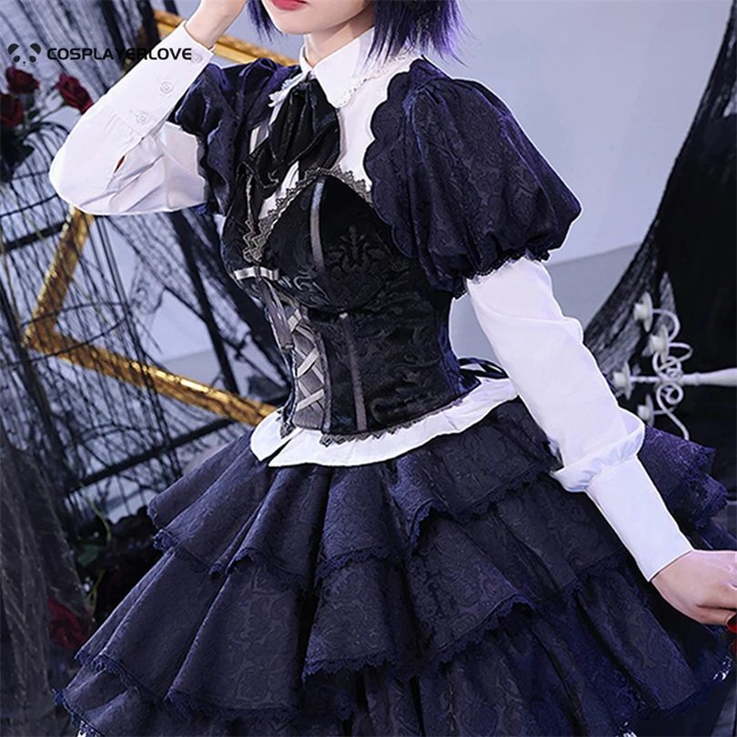 Love Chunibyo и другие бреда! Rikka Takanashi Косплей Костюм Хэллоуин Рождественский наряд