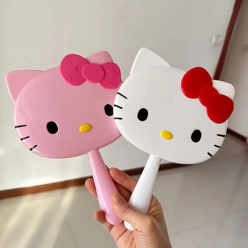 Sanrio Hello Kitty Makeup Mirror Cartoon Cute Desktop Small Portable Students Dormitory Female Gift