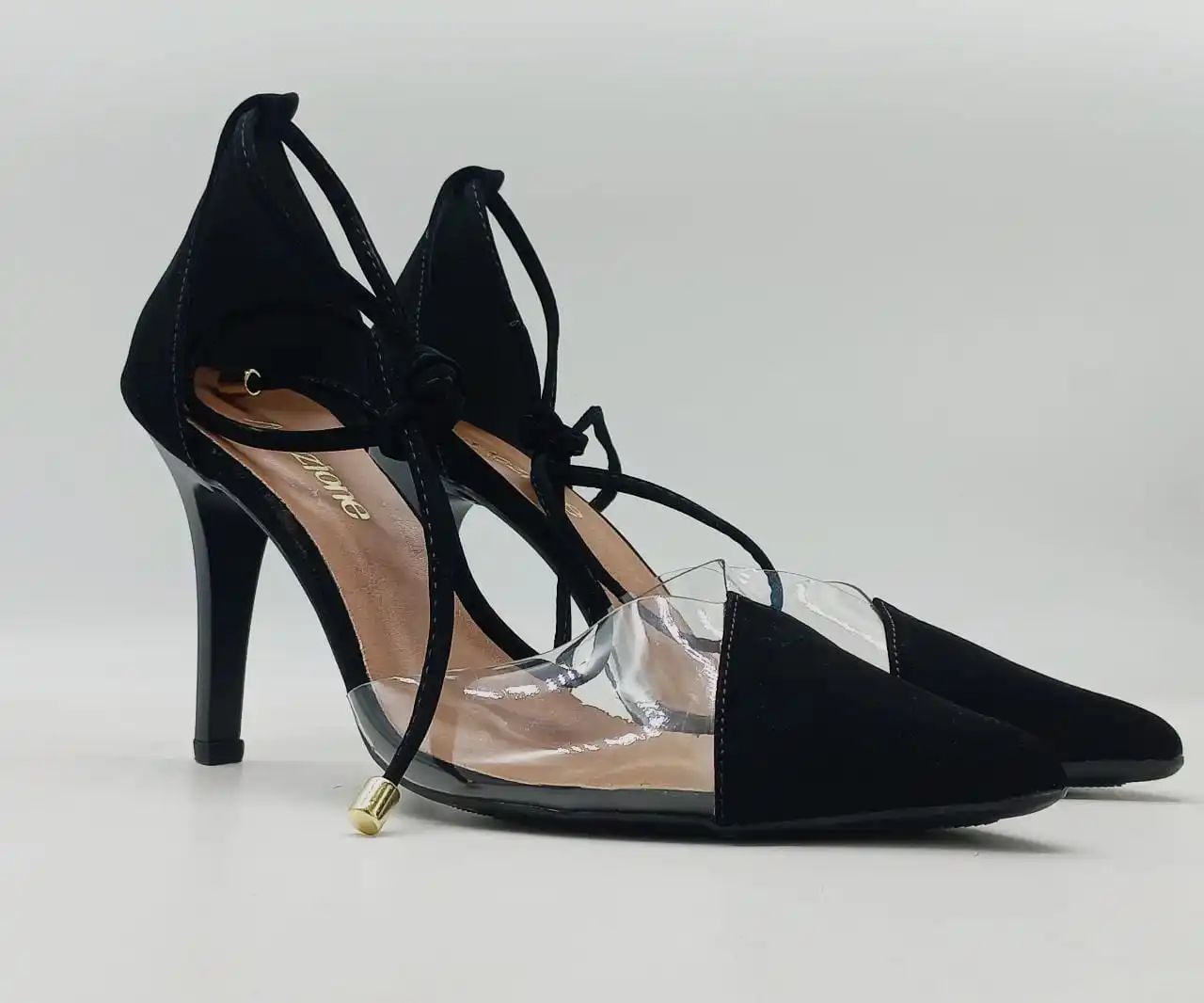 

Scarpin Vinyl Mozione Salto 9cm Female Tie