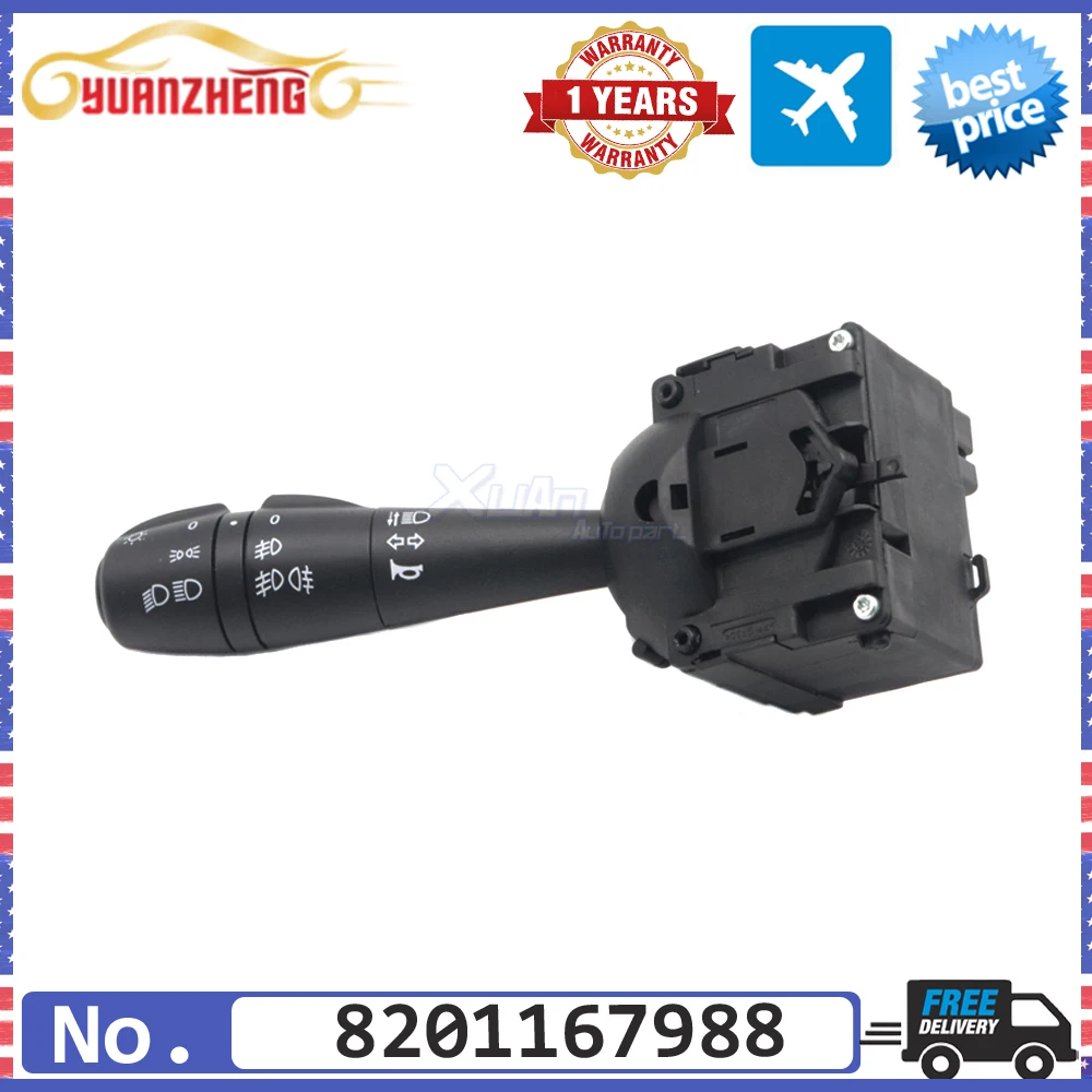 АВТОМОБІЛЬ Перемикач керування сигналом лівого повороту 8201167988 Для Dacia Dokker Duster Lodgy