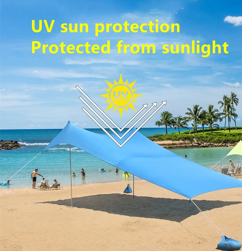 2024 пляжная палатка для путешественников навес из лайкры солнцезащитного
