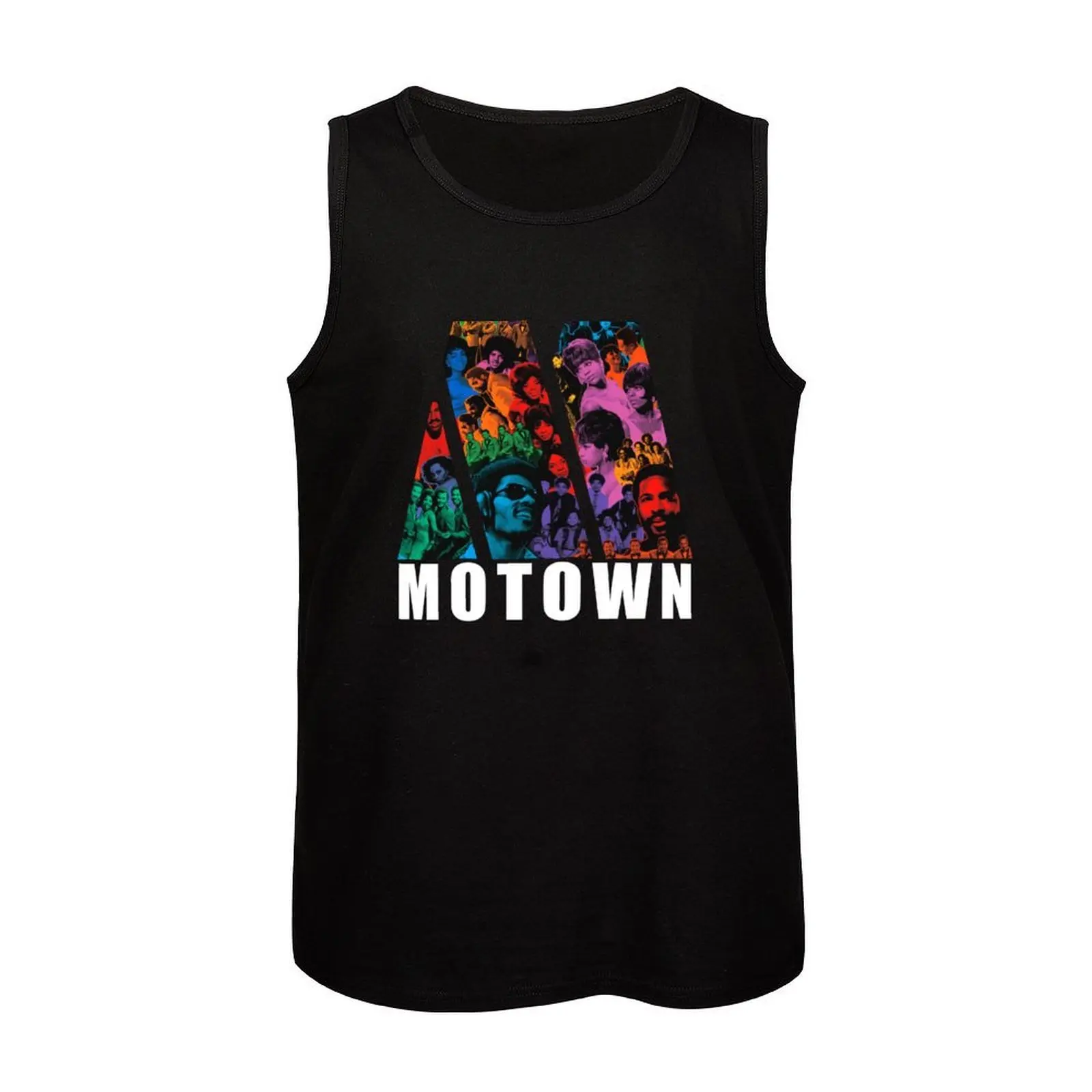Фото Винтажная майка Tamla Soul Motown Collective с коллажем в стиле поп-арт, посвященная музыкальным лейблам шестидесятых и семидесятых годов. №4