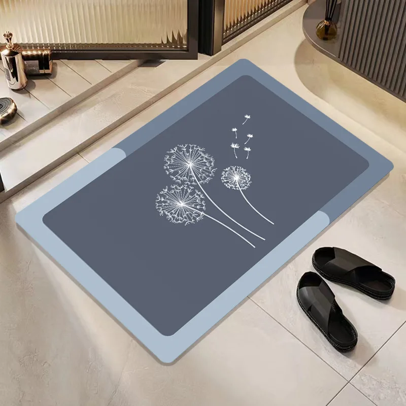 

Супервпитывающий коврик для ванной, коврик для сушки ног, нескользящий коврик для входной двери, напольный коврик из кожи наппа, коврик для ...