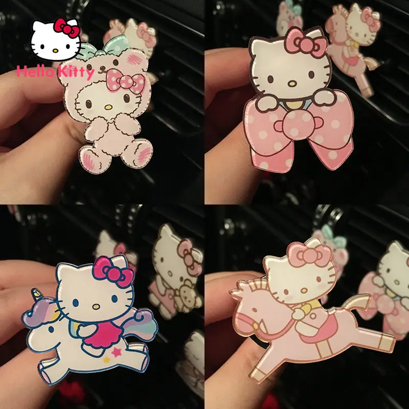 

Hello Kitty Creative Car Interior Accessories Ladies Car Perfume KT Cat Cute Cartoon Air Outlet Car Aromatherapy Clip