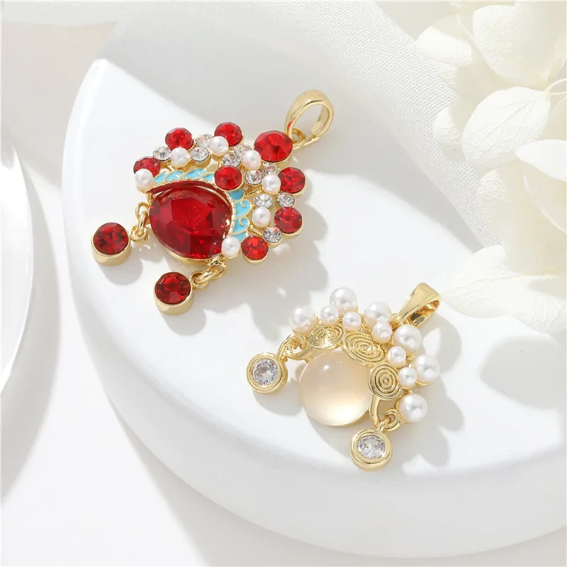 Ретро Пекинская опера макияж для лица меч Dan Culture ожерелье кулон китайское колье