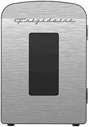 Portable 9-Can Mini Cooler Fridge, 5L, Brushed Stainless Rug