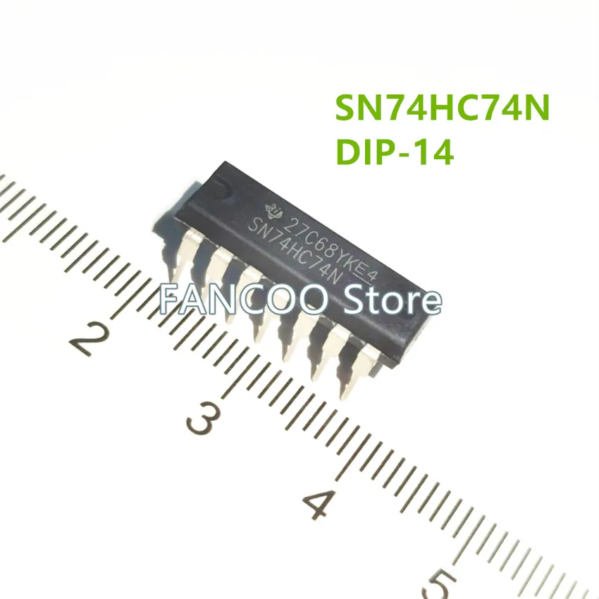 

5 шт. SN74HC74N 74HC74N 74HC74 DIP-14 Новый 100% Оригинальный 74HC