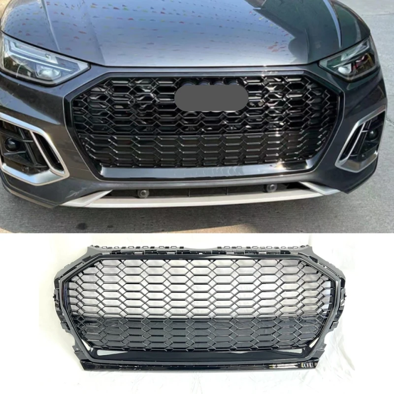 

Honeycomb Style ABS Grill For Q5 SQ5 RSQ5 2021-2023 Front Bumper Racing Grille