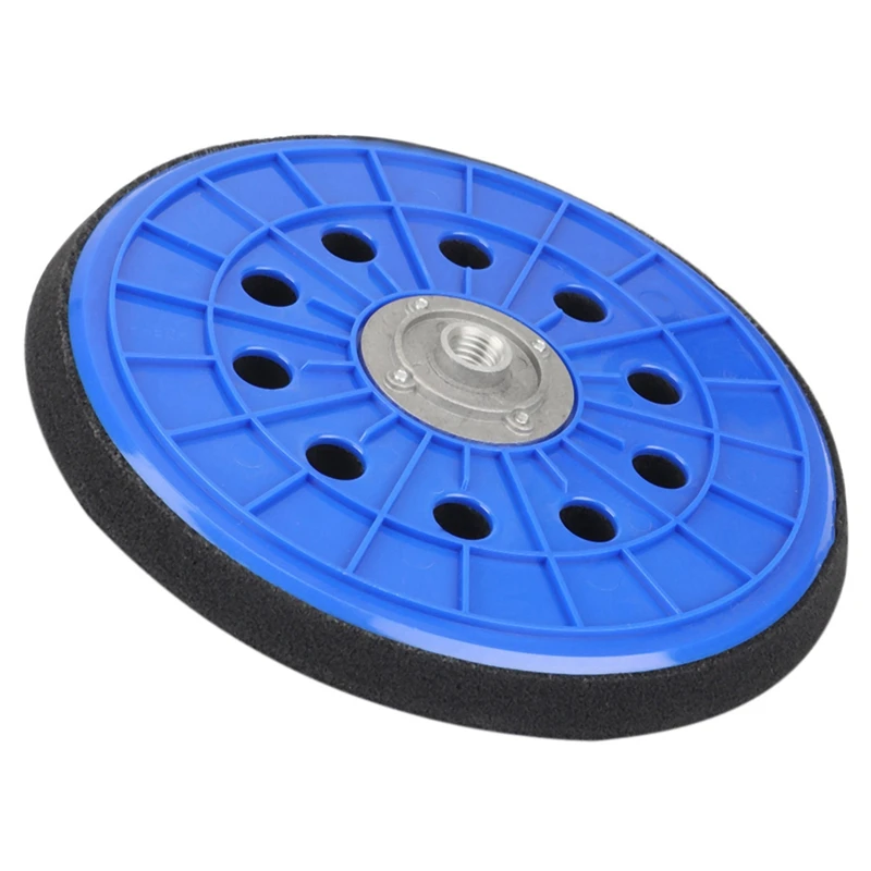 

Шлифовальный диск, 8 дюймов, 10 отверстий, подложка с крючком и петлей, полировальная шлифовальная накладка, 14 мм резьбовой шлифовальный диск, абразивный электроинструмент