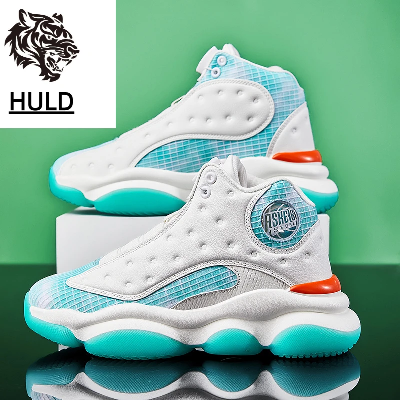 Mid High Top Kids Teenagers Sports Running Sneakers Basketball Shoes With Kno  33-42 Size