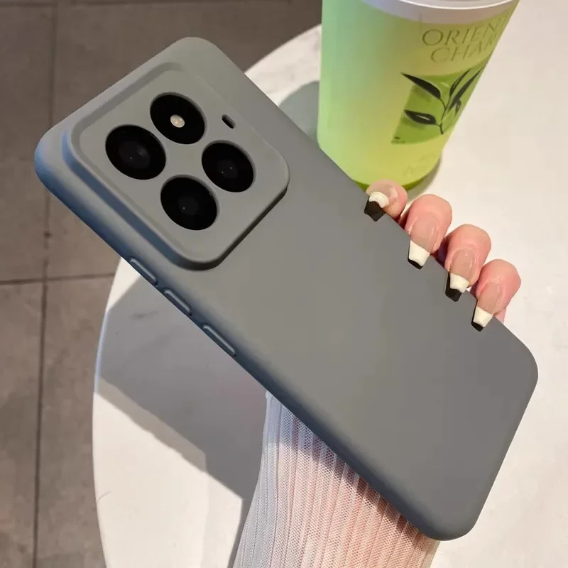 HOCE жидкий силиконовый чехол для телефона Xiaomi 15 Pro 13 14 Ultra K80 K70 K60 K50 K40