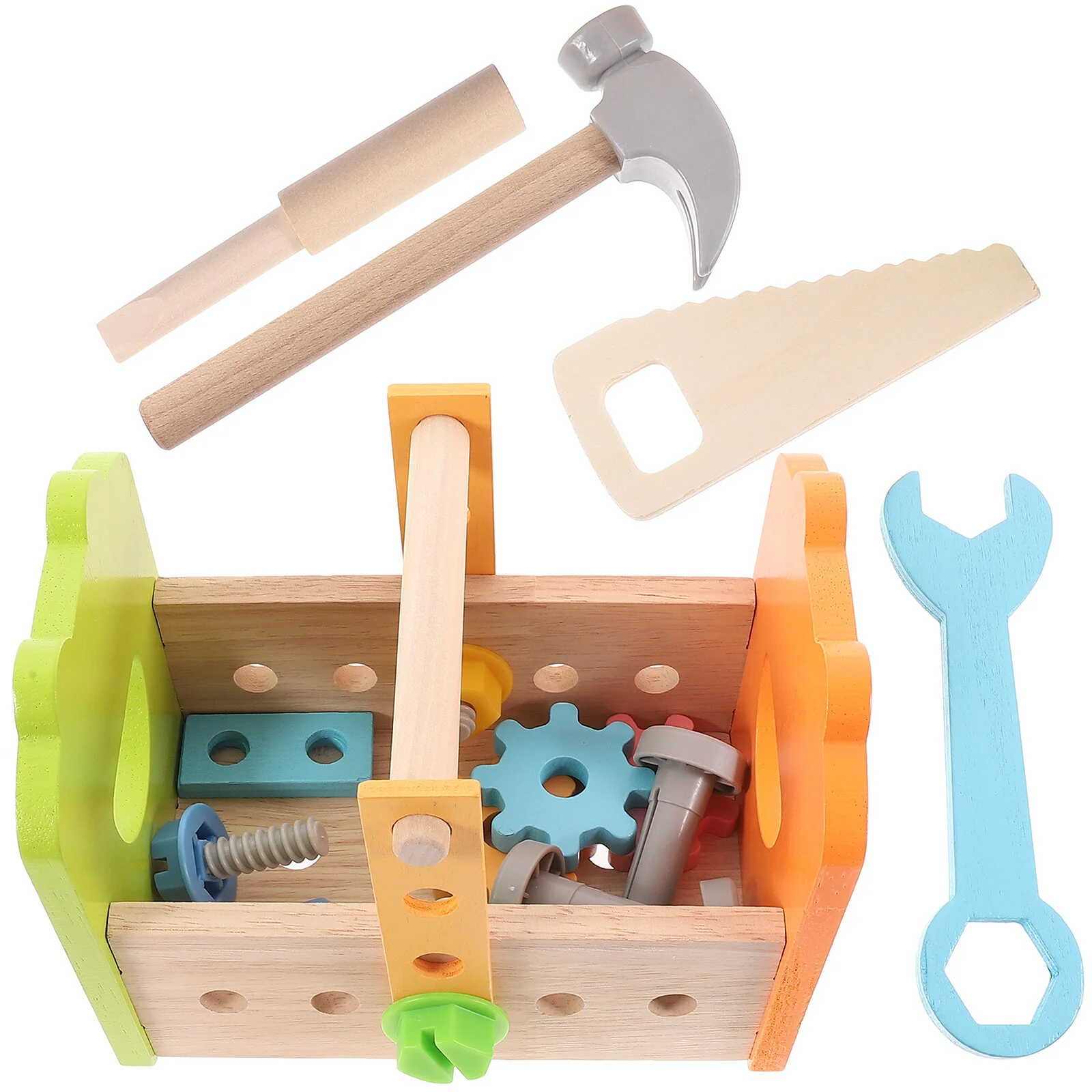 

Toddler Tool Bench Nut Children Toy Interesting Learning Tools Gift Supply Wooden Kids