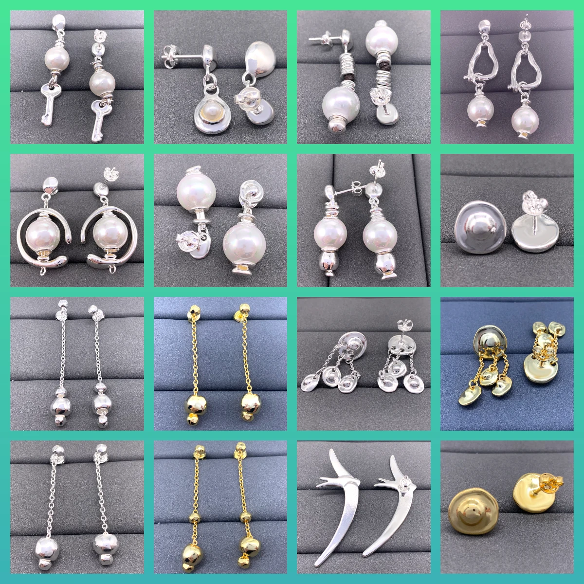 

Новые Модные Простые инкрустированные испанской планкой серебряные серьги в виде грибка женские темпераментные высококачественные серьг...