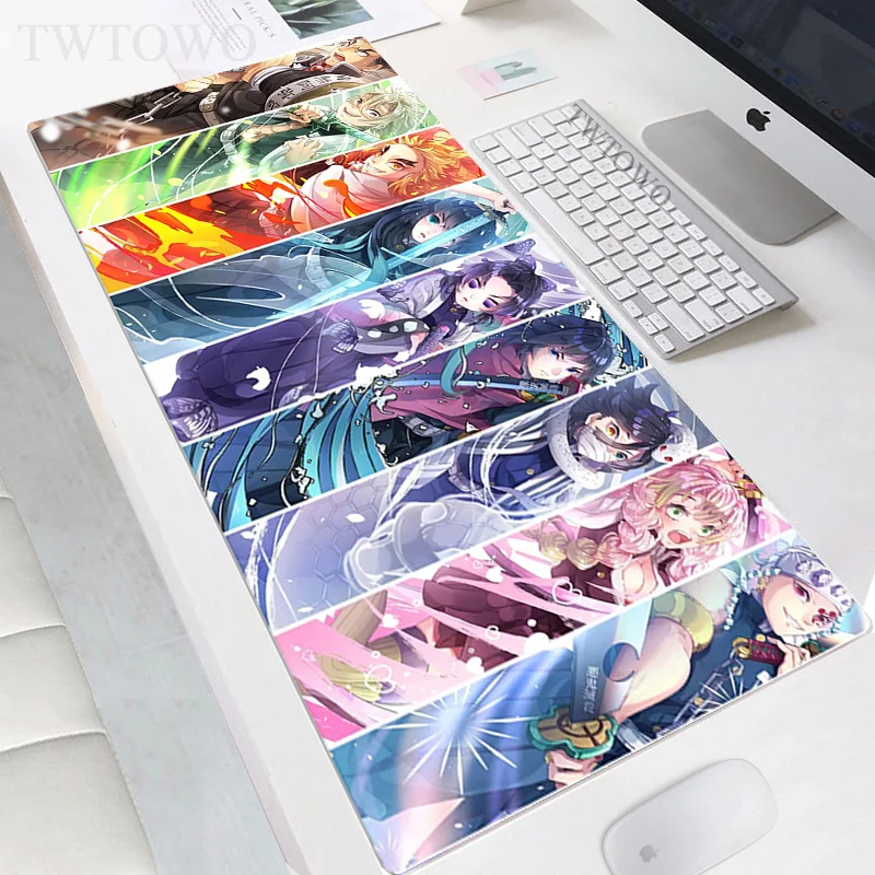 

Mouse Pad Gamer Home Computer Large XXL keyboard pad MousePads Mouse Mat Demon Slayer Natural Rubber Soft Carpet Mouse Mat