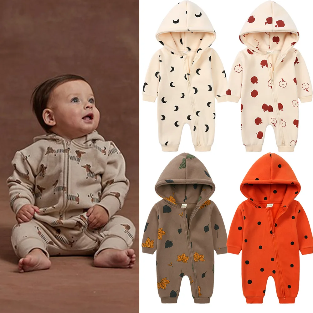 

Baby Accessories Newborn Spring Clothes Hooded Crawling Clothes Baby Clothes Newborn Onesie Baby Child Baby Long-sleeved Clothes