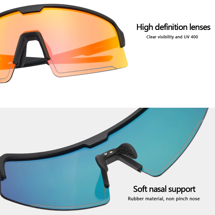Очки велосипедные с 3 линзами для мужчин и женщин спортивные солнцезащитные