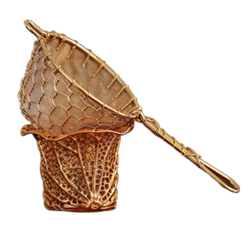 

Плетеный вручную фильтр, японский набор для слива чая, аксессуары для чайного набора, изоляционный фильтр для чая