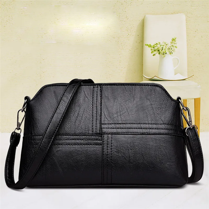 

Новые повседневные сумки-мессенджеры для мам, черные сумки через плечо из искусственной кожи для женщин, маленькая сумка через плечо, кошелек