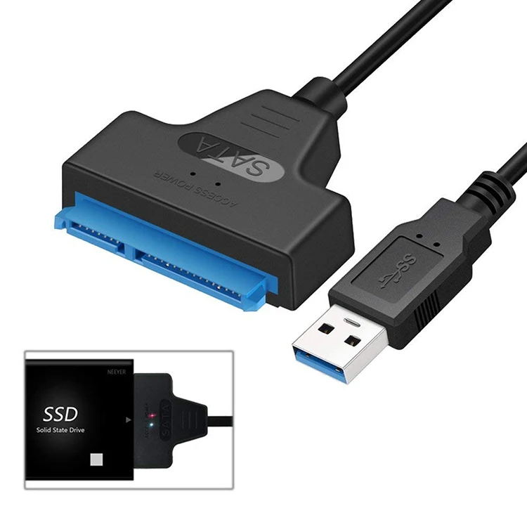 

USB 3,0 SATA к USB-кабелю адаптер для жесткого диска USB 2,5 к SATA совместимый с 2,5-дюймовыми жесткими дисками и поддержкой SSD UASP