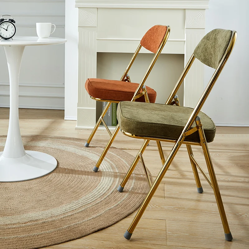 S Living Room Metal Office Lounge Chair Dining Folding Leisure Cadeiras De Jantar Home Furniture