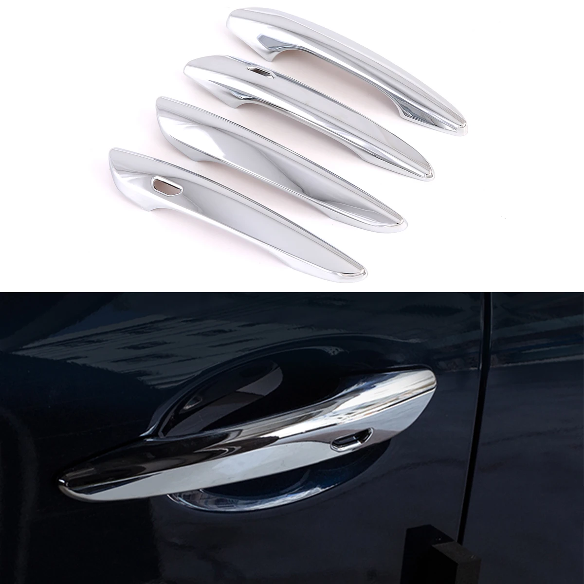 

ABS Chrome Door Handle Cover Trims For 2019 2020 2021 2022 Mazda 3 Hatchback Sedan (BP) CX-30 (DM) Keyless Accessories