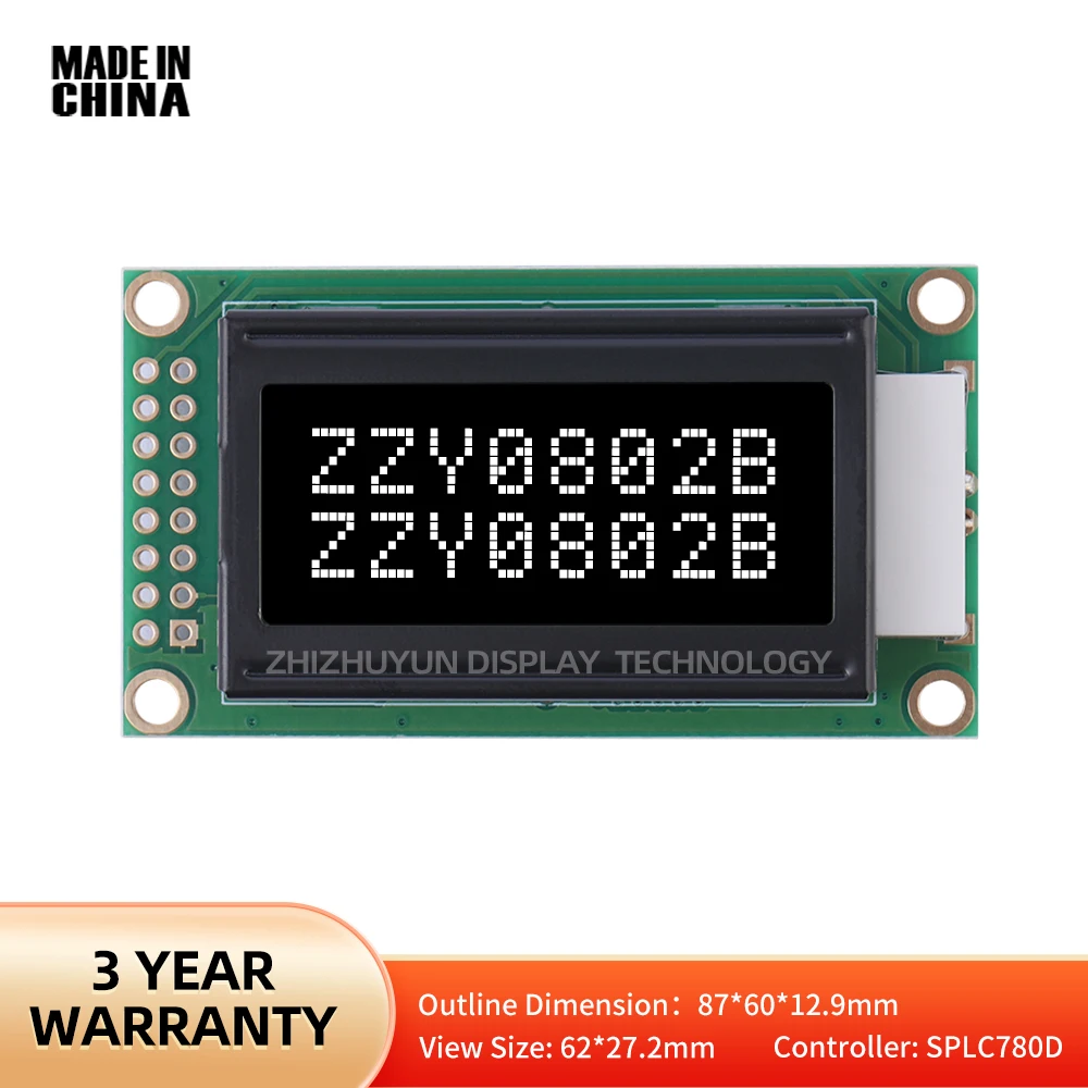 Spot Goods 0802B 16-контактный ЖК-экран BTN черная пленка оригинальный чип ST7066U модуль