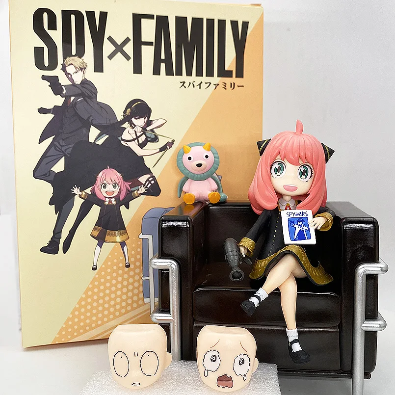 

New 16cm SPY×FAMILY Anime Figure Anya Forger PVC Action Figure Twilight Yor Forger Figurine Face Changeable Collection Model Toy