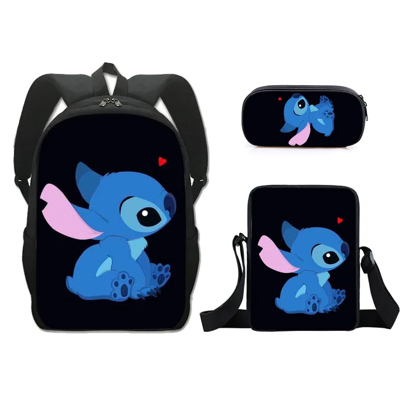 Ститч-рюкзак сумка для ланча ранцы искусственный мультяшный набор детские
