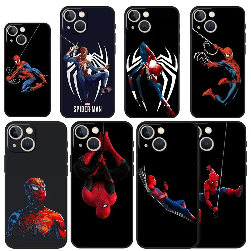 

For iphone 13Promax 13Pro 12 11Promax 13Mini Cases For iphone 13 12Mini X XS MAX XR 8 7 Plus Coque Spider Man Cute