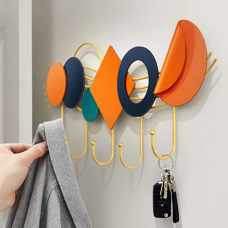 Металлическая вешалка для одежды декоративная прихожая роскошная креативная