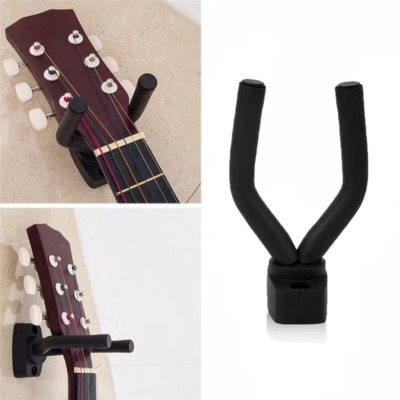 Gancho de guitarra ajustable, colgador de guitarra de pared General, soporte de guitarra, accesorios para instrumento Musical, color negro