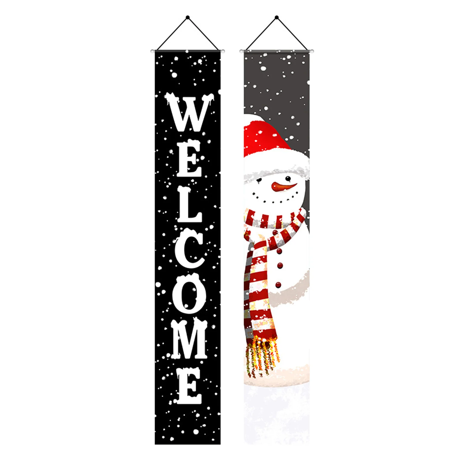 

Рождественская подвесная занавеска с рисунком Санта Клауса, подарочный баннер для дома, двора, дома и улицы