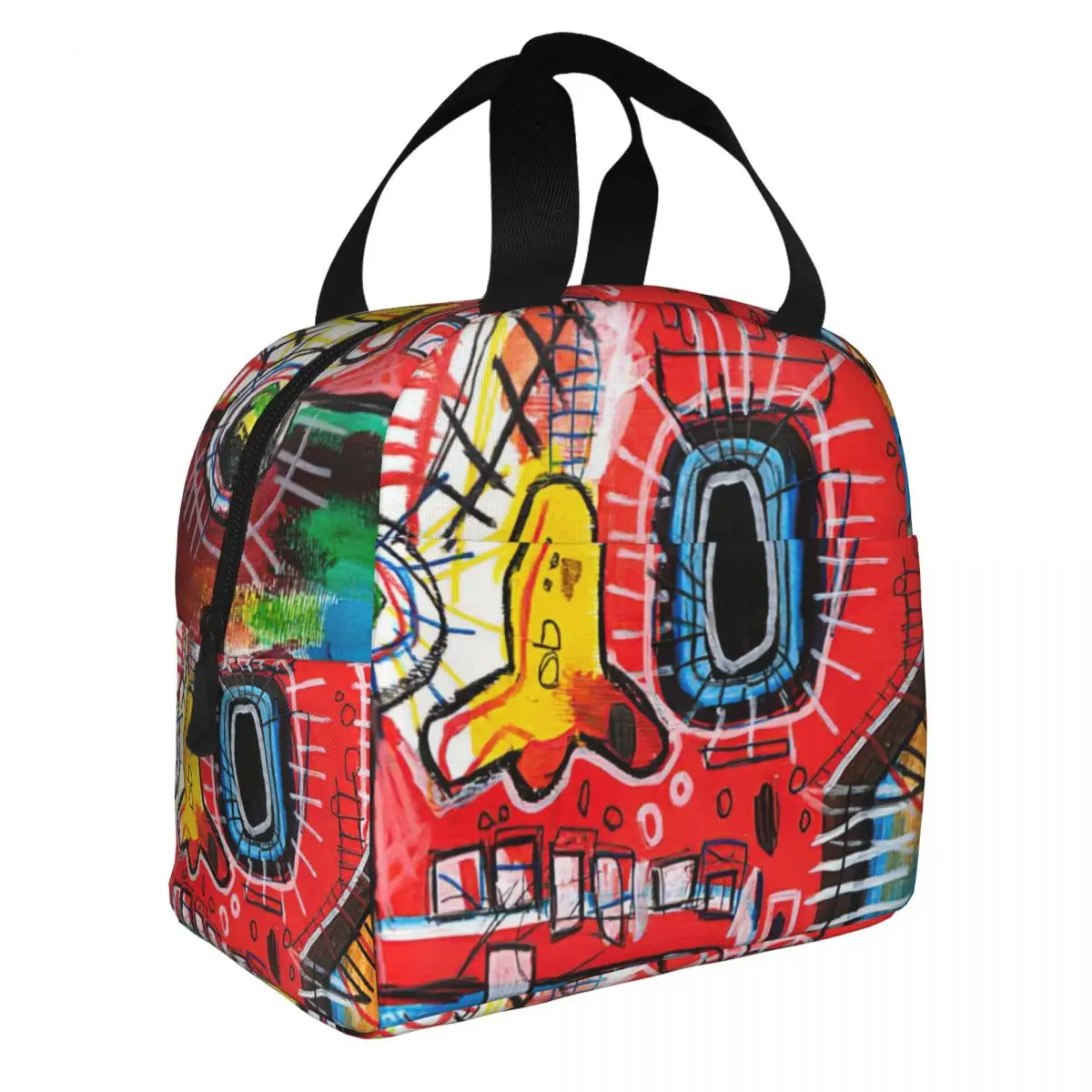 

Art Graffiti Lunch Bento Bags Portable Aluminum Foil thickened Thermal Cloth Lunch Bag for Women Men Boy