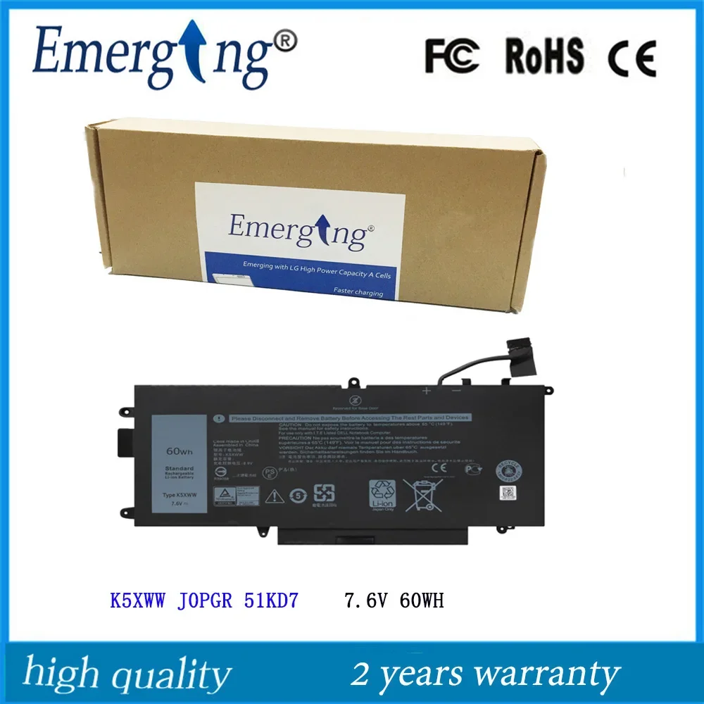 7 6 В 60 Вт K5XWW аккумулятор для ноутбука DELL Latitude 5289 7389 7390 серии 2-в-1 ноутбук 71TG4 725KY N18GG