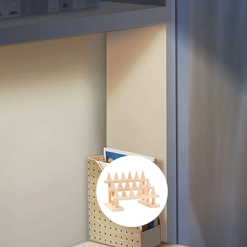 1 PCS Ring Wood Jewelry Display Stand Organizer Boho Jewelry Storage Event Display Holder Nature Wooden Base Shop Decor Wood