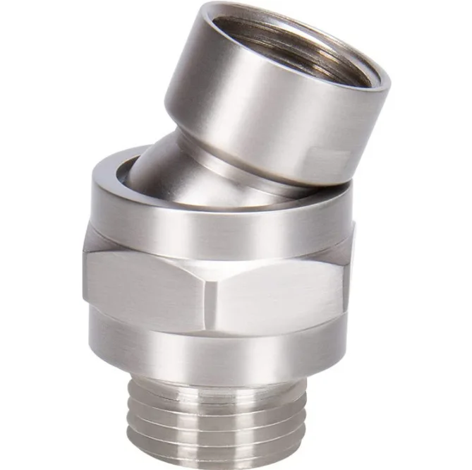 

Поворотный шаровой адаптер для душевой лейки, твердый латунный соединитель для душа, шаровой шарнир, регулируемый универсальный удлинитель душевого рычага